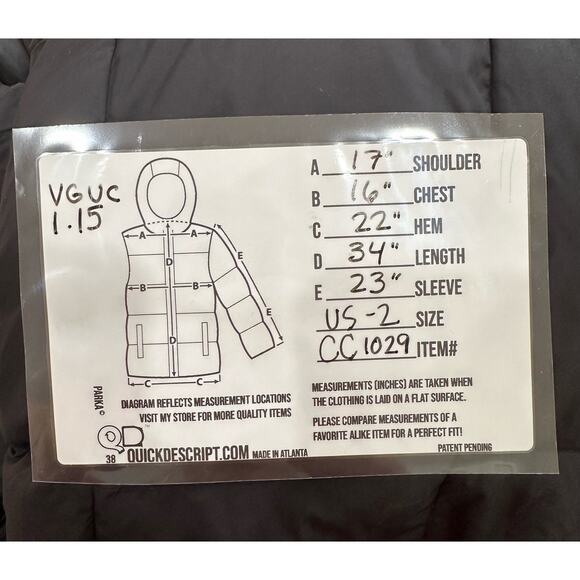 ADD Women's Icon 10 Coat Down Quilted Thigh Length Black Size 2 US 40 IT - Picture 11 of 11